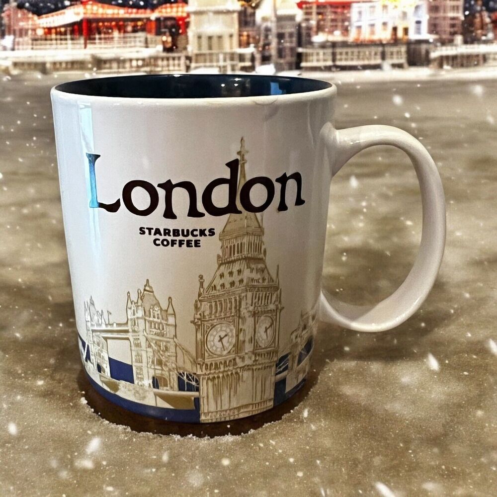 Starbucks London England Global Icon City Mug 16 oz 2013 EUC